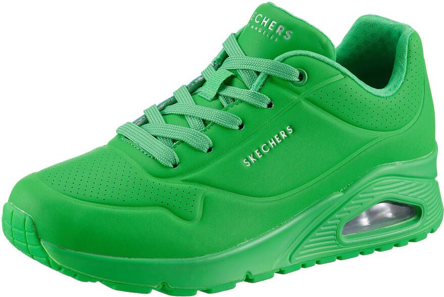 Skechers Sneakers Street Uno Stand on Air in eenvoudige look vrijetijdsschoen halfschoen veterschoen