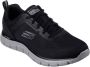 Skechers Track-Broader 232698-BKCC Mannen Zwart Sneakers Sportschoenen - Thumbnail 4