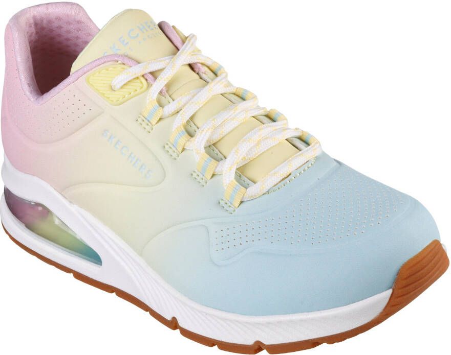 Skechers Sneakers UNO 2 OMBRE AWAY in heldere kleurcombinatie vrijetijdsschoen halfschoen veterschoen