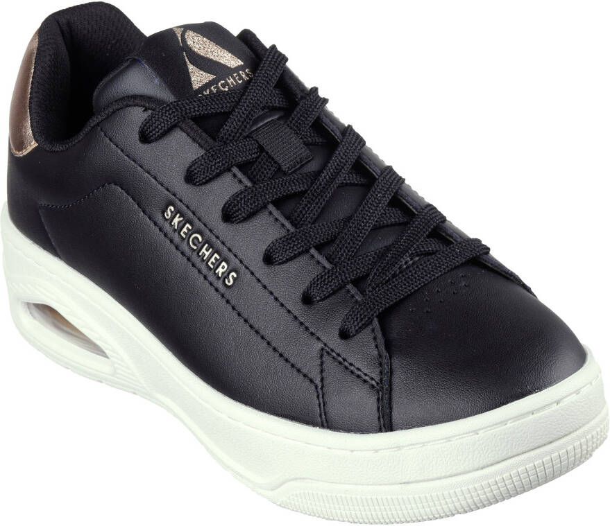 Skechers Sneakers UNO COURT met metallic-applicatie vrijetijdsschoen halfhoge schoen veterschoen