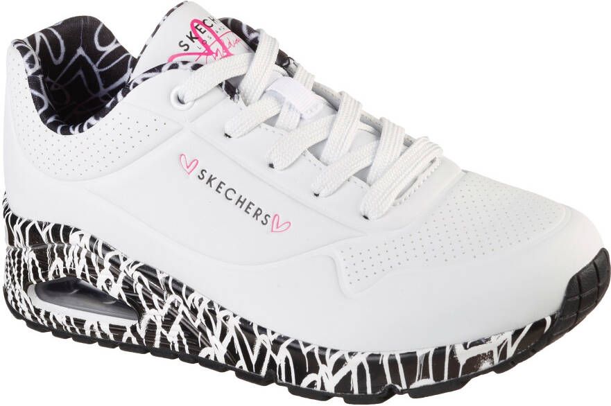 Skechers Sneakers UNO LOVING LOVE met luchtkamerzool vrijetijdsschoen halfhoge schoen veterschoen