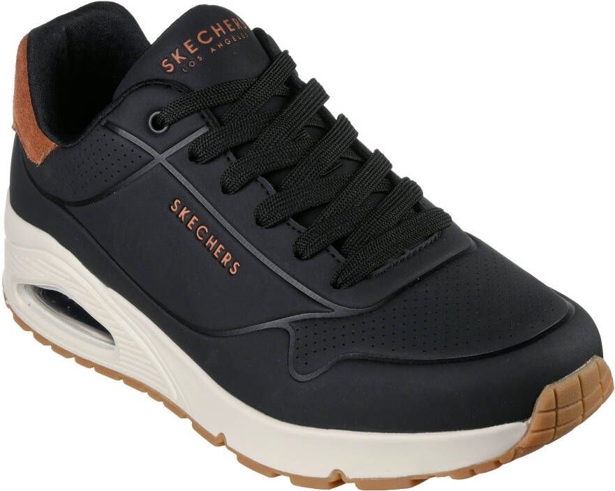 Skechers Sneakers UNO-SUITED ON AIR freizeitschoen halfschoen veterschoen met modieuze sleehak