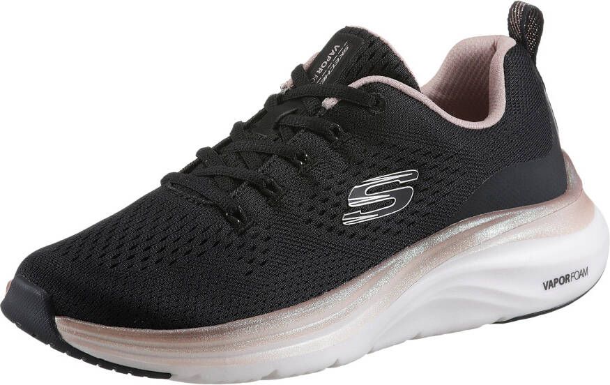 Skechers Sneakers VAPOR FOAM-MIDNIGHT GLIMMER in vegan verwerking vrijetijdsschoen halve schoen veterschoen