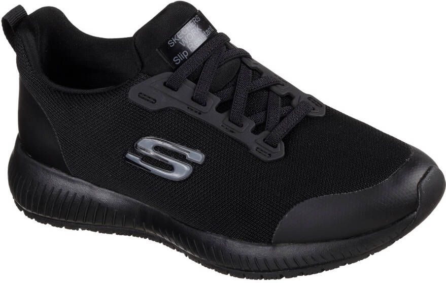 Skechers Werkschoenen SQUAD SR sneakers voor horeca & zorg met gepolsterde schacht