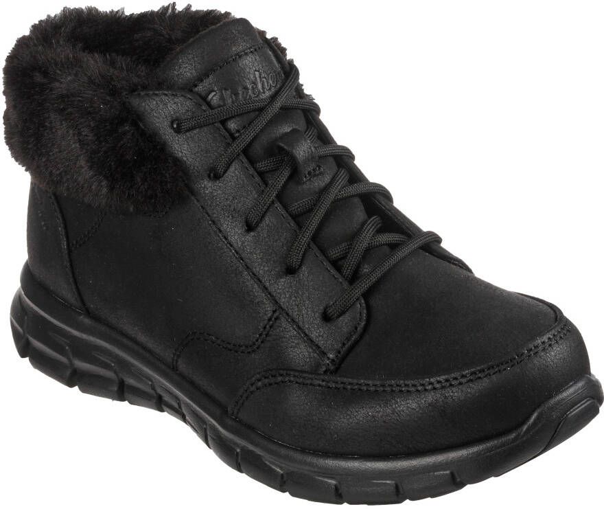 Skechers Synergy Warm Seeker Dames Winterschoenen Schoenen Zwart 167258-BBK - Foto 2