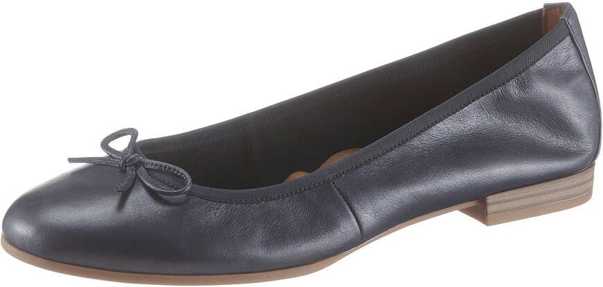 Tamaris Ballerina's Flats slipper businessschoen met decoratieve strik