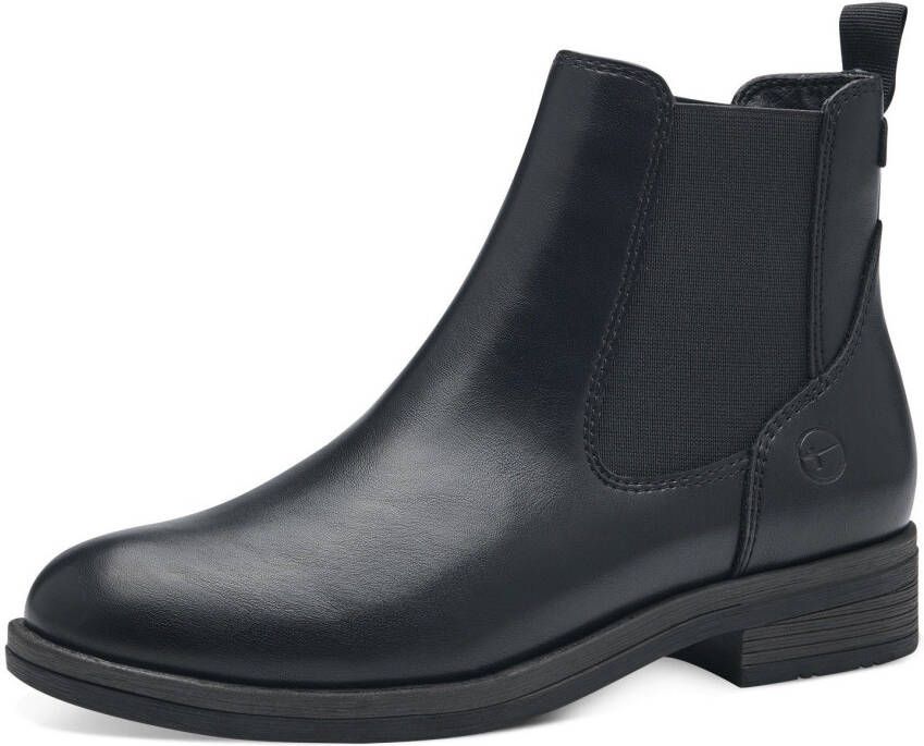 Tamaris Chelsea-boots blokhak laarsjes business schoen instapschoen aantrekband