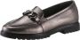 Tamaris Stijlvolle Loafer in Metallic Zilver Gray Dames - Thumbnail 4