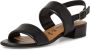 Tamaris Zwarte Casual Platte Sandalen Vrouwen Black Dames - Thumbnail 2