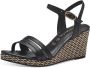 Tamaris Zwarte Casual Open Sandalen Vrouwen Black Dames - Thumbnail 4