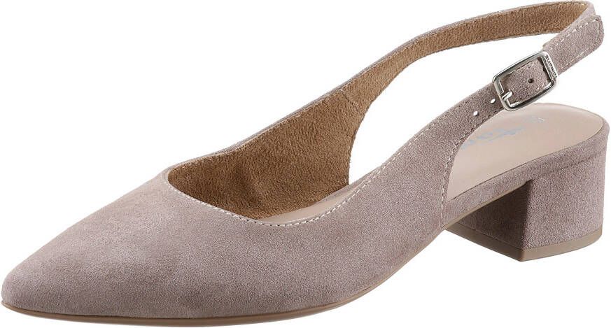 Tamaris Slingback pumps avendschoen zomerschoen blokhak met verstelbare band