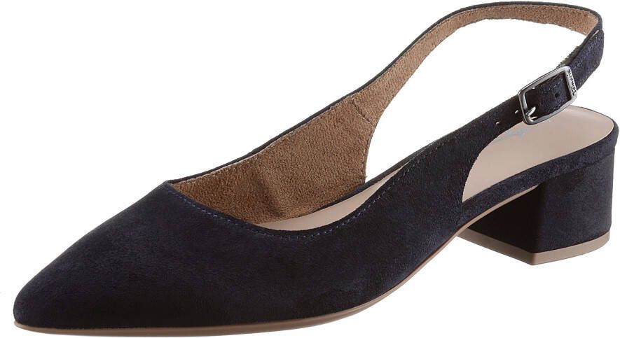 Tamaris Slingback pumps blokhak avondschoen zomerschoen met verstelbare riem