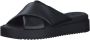 Tamaris Zwarte Open Casual Slippers Vrouwen Black Dames - Thumbnail 4