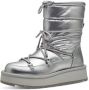 Tamaris ESSENTIALS -Dames WL Lace Boot-Tamaris Vegan-zilver- uitneembare zool - Thumbnail 2