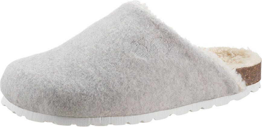 Thies Sneakers 1856 Organic Bio Clog vegan light grey (W in grijs