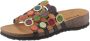 Think! Slippers Julia wedge heel summer shoe slippers in cool retro design - Thumbnail 2