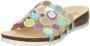 Think! Slippers Julia wedge heel summer shoe slippers in cool retro design - Thumbnail 1