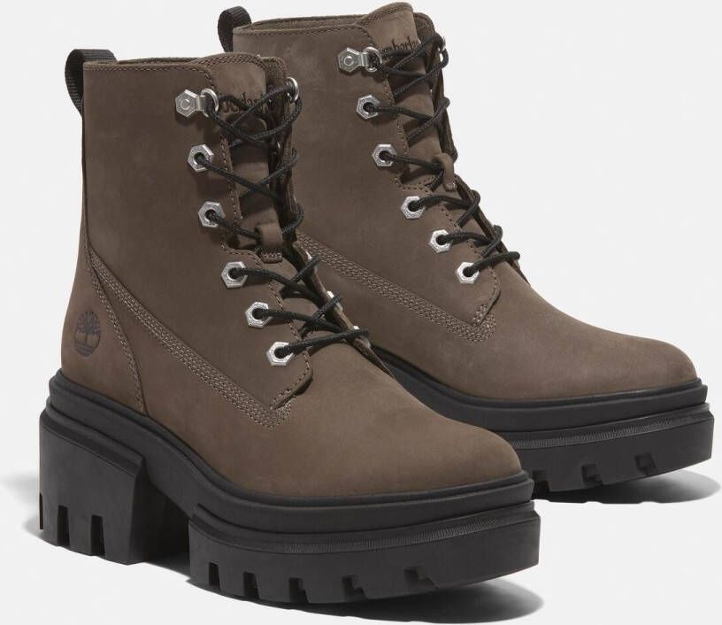 Timberland Veterlaarsjes EVERLEIGH MID LACE UP BOOT Winterschoenen winterlaarzen veterschoenen winterlaarzen