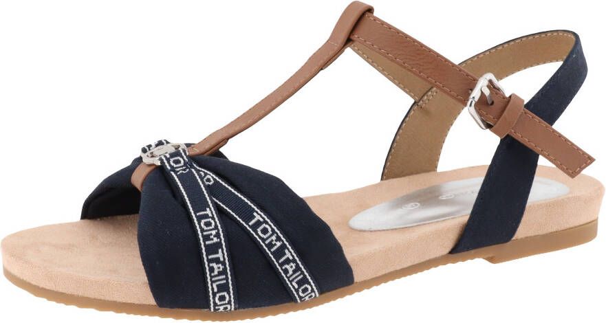 Tom Tailor Sandalen met labeldetails