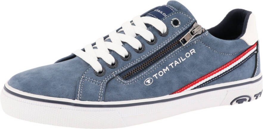 Tom Tailor Sneakers met contrastafwerking vrijetijdsschoen lage schoen veterschoen