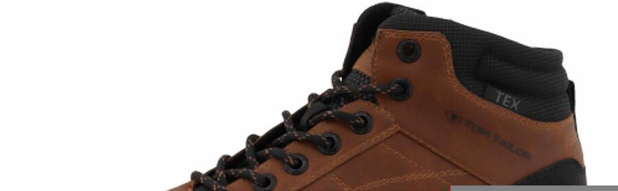 Tom Tailor Veterschoenen high top sneaker trekkingschoen met gevoerde schacht breedte g