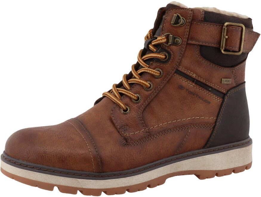 Tom Tailor Winterlaarzen outdoorschuh winterlaarzen veterschoenen met tex-membraan breedte g