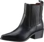 Tommy Hilfiger Western Stijl Leren Cowboy Laarzen Black Dames - Thumbnail 4