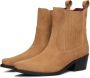 Tommy Hilfiger Beige Suède Cowboy Laarzen Beige Dames - Thumbnail 4