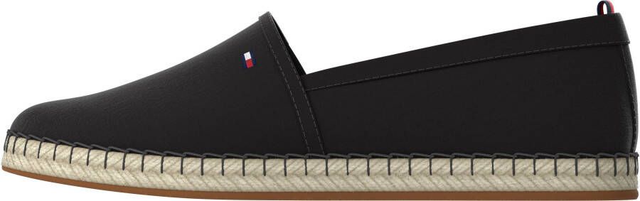 Tommy Hilfiger Espadrilles BASIC TOMMY FLAT ESPADRILLE Zomerschoen slides loafer met geborduurd logo-vlag