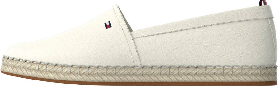 Tommy Hilfiger Espadrilles BASIC TOMMY FLAT ESPADRILLE Zomerschuh slides loafer met geborduurd logo-vlag