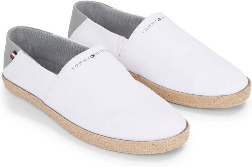 Tommy Hilfiger Espadrilles HILFIGER ESPADRILLE CORE TEXTILE Slipper loafer zomerschoen vrijetijdsschoen met jute bekleding