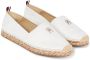 TOMMY HILFIGER Espadrilles Dames Th Flat Espadrille Maat: 36 Materiaal: Leer Kleur: Wit - Thumbnail 5