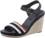 Tommy Hilfiger Highheel sandaaltjes FEMININE CROCHET HIGH WEDGE - Thumbnail 1