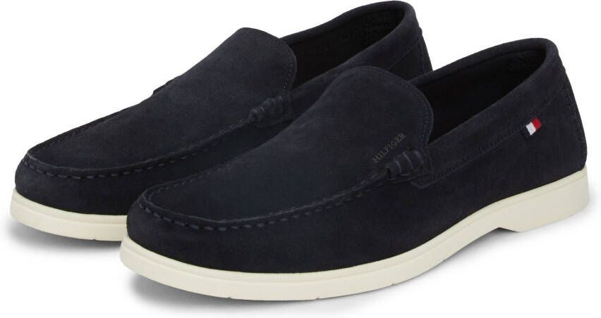 Tommy Hilfiger Instappers HILFIGER CASUAL SUEDE LOAFER