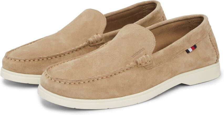 Tommy Hilfiger Instappers HILFIGER CASUAL SUEDE LOAFER