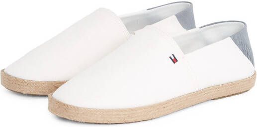 Tommy Hilfiger Instappers HILFIGER ESPADRILLE CORE TEXTILE instapschoen espadrilles zomerschoen contrastaccent op de hiel