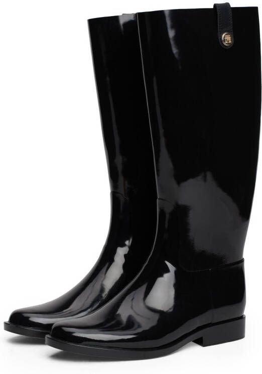 Tommy Hilfiger Laarzen TH STUD RUBBER LONG RAINBOOT gummlaarzen hoge laarzen instaplaarzen met th-logo-niet