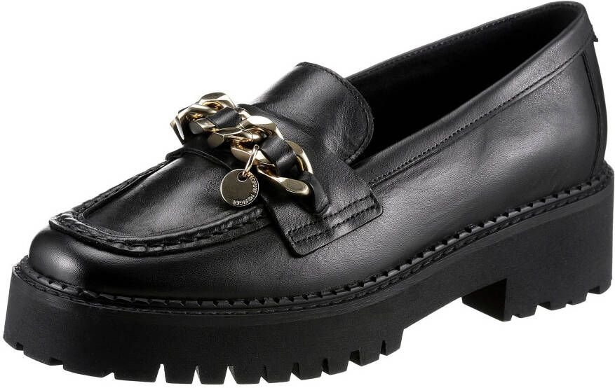 Tommy Hilfiger Loafers CHAIN CHUNKY LOAFER met goudkleurige sierketting