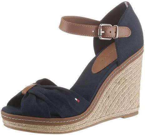 Tommy Hilfiger Highheel sandaaltjes ICONIC ELENA SANDAL met verstelbare gesp