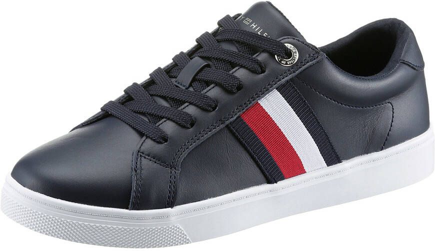 Tommy Hilfiger Plateausneakers CORP WEBBING SNEAKER met strepen opzij