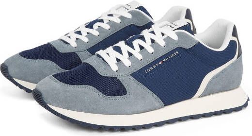 Tommy Hilfiger Plateausneakers NEW RUNNER EVA MIX vrijetijdsschoen lage schoen veterschoen met contrastafwerkingen