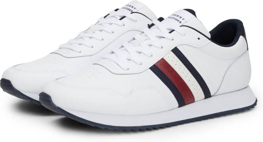 Tommy Hilfiger Plateausneakers RUNNER EVO LTH MIX ESS vrijetijdsschoen halfschoen veterschoen met zijstrepen - Foto 2