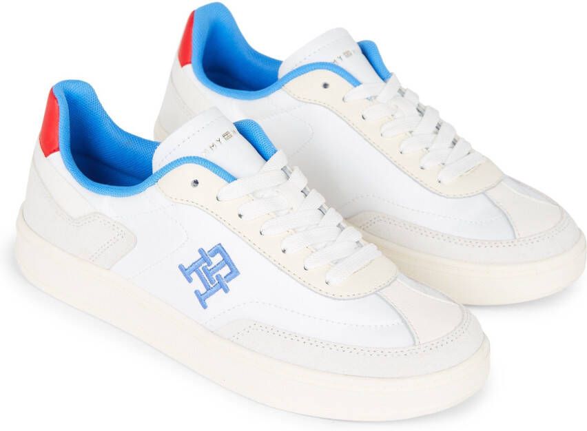 Tommy Hilfiger Heritage Court sneaker van mesh met leren en suède details - Foto 3