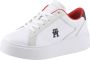 Tommy Hilfiger Leren sneakers met plateauzool model 'PLATFORM COURT' - Thumbnail 2