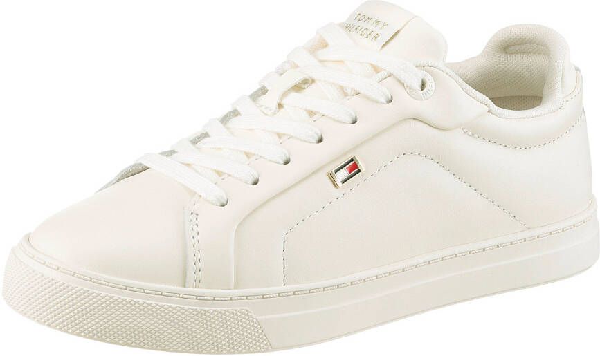 Tommy Hilfiger Plateausneakers WOMENS ICON COURT SNEAKER FLAG vrijetijdsschoen veterschoen lage schoen met gevoerde schacht