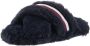 Tommy Hilfiger Pluchen pantoffels FUR CROSS STRAP HOME SLIPPER - Thumbnail 1