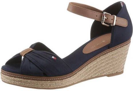 Tommy Hilfiger Sandaaltjes ICONIC ELBA SANDAL met contrasterende stiksels