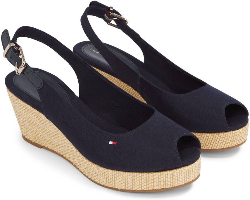 Tommy Hilfiger Sandaaltjes ICONIC ELBA SLING BACK WEDGE - Foto 1