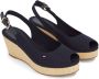 Tommy Hilfiger Sandaaltjes ICONIC ELBA SLING BACK WEDGE - Thumbnail 1