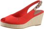 Tommy Hilfiger Sandaaltjes ICONIC ELBA SLING BACK WEDGE zomerschoen sandaal keilhak met jute bekleding - Thumbnail 1